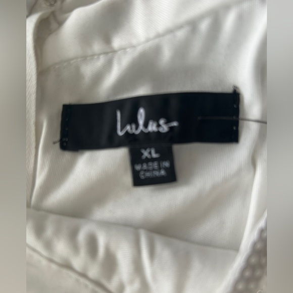 Lulu's Cream Embroidered Halter Jumpsuit - Picture 10 of 16